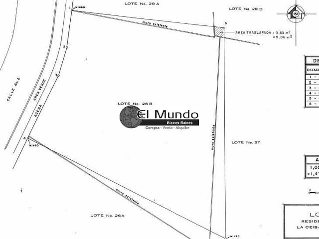 Terreno Residencial para Venta en La Ceiba - 4